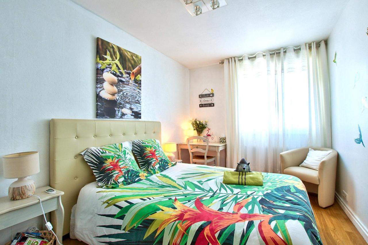 Naturalbnb - Chambres D'Hotes Bios, Ethiques - Au Calme, Confort Dans Residence Fermee - Parking Gratuit, Securise - Garage Velos Et Motos - Offert Super Petit Dejeuner Local Et Bio Sucre Sale Villeurbanne Zewnętrze zdjęcie